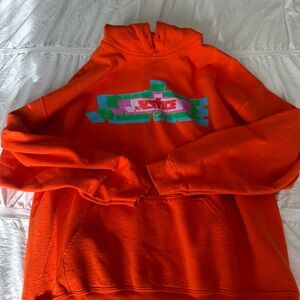 Orange Graphic JUSTICE Justin Bieber Hoosie